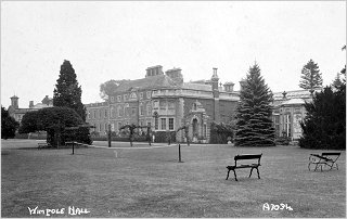 Tennis Court at Wimpole Hall, c1905